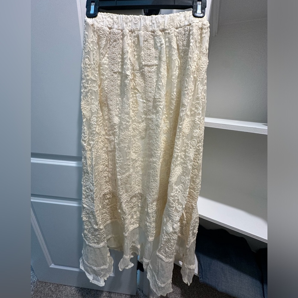 NWT DOUBLE D Ranch skirt Petticoats on the Prairie in Biscuit
